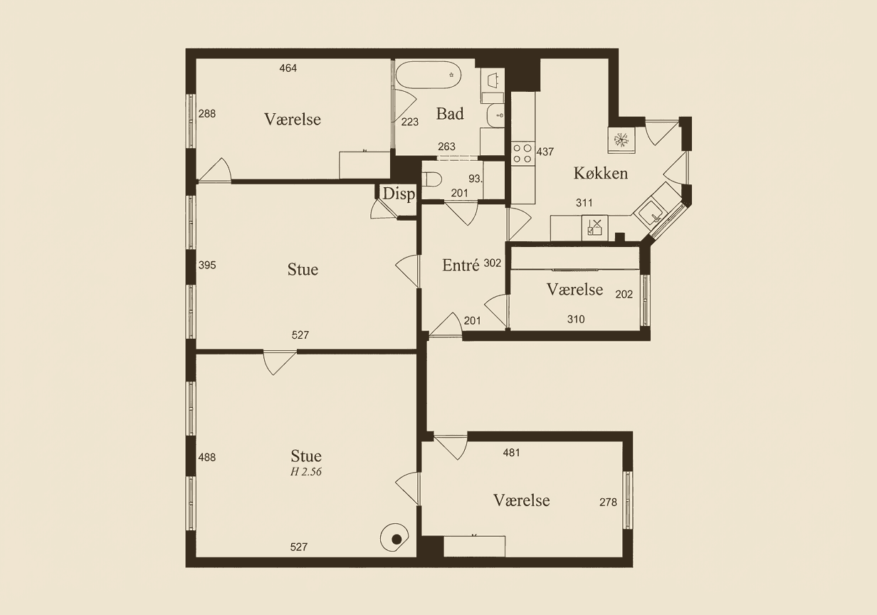 Floor plan before