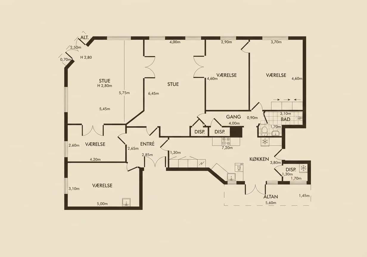 Floor plan before