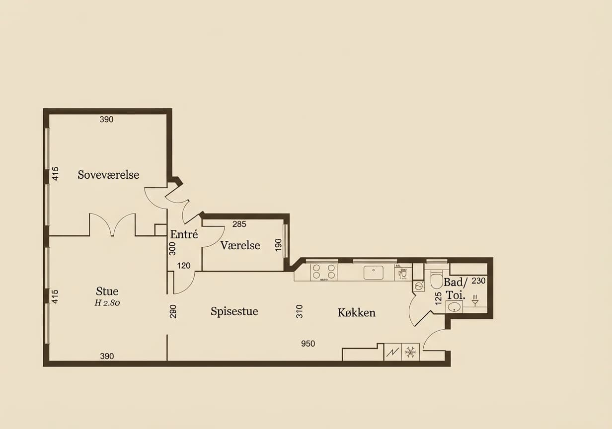 Optimized lettable area