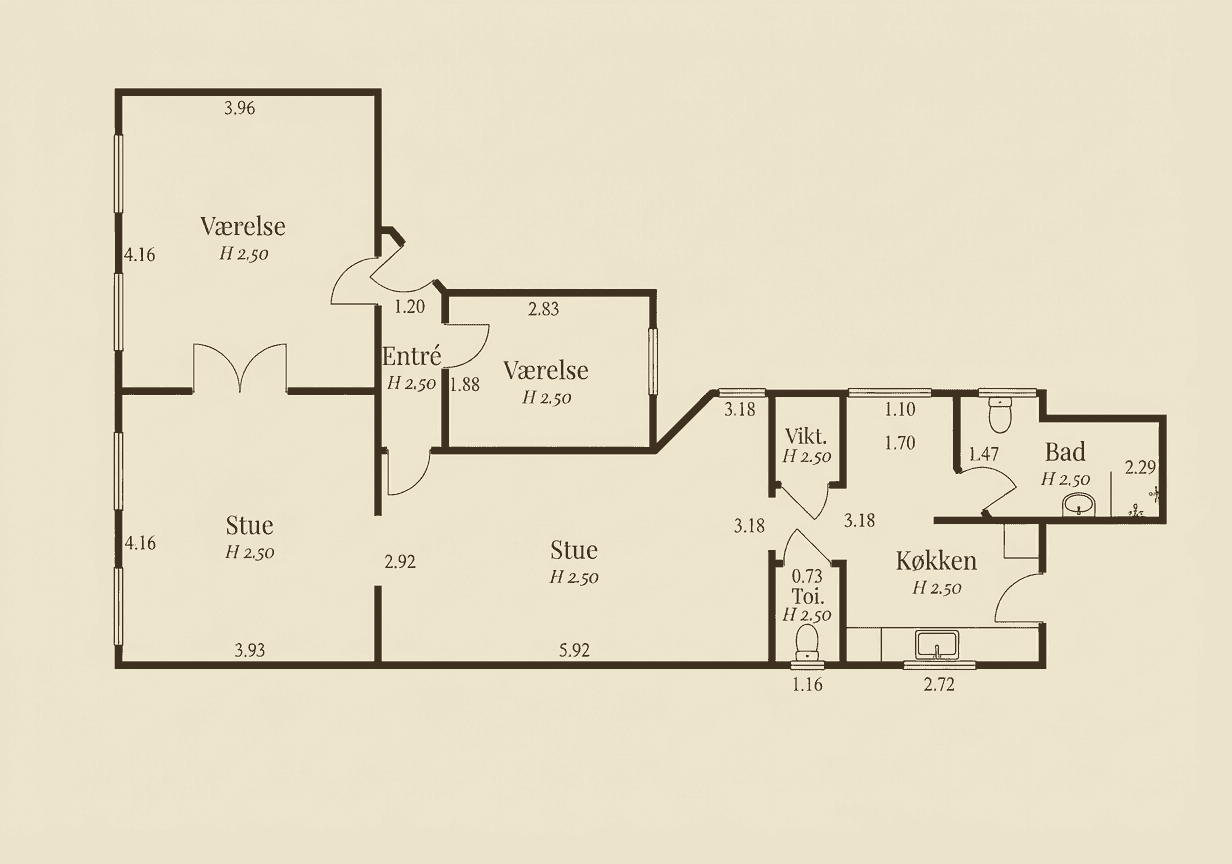 Floor plan before